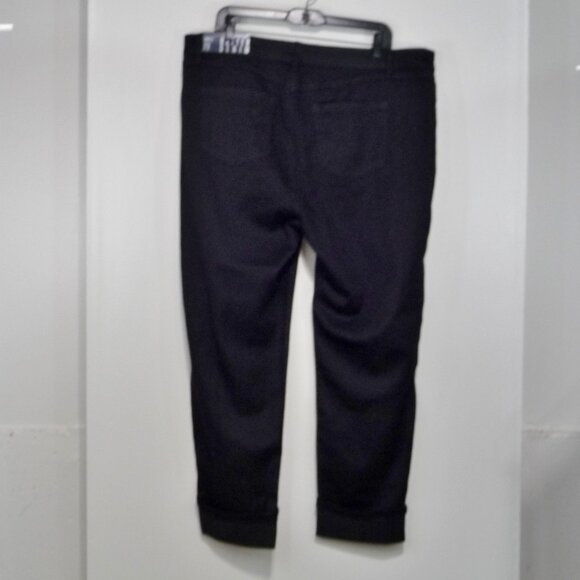 AVENUE SIZE 20 STRETCH JEANS BLACK BUTTER DENIM - Picture 8 of 10